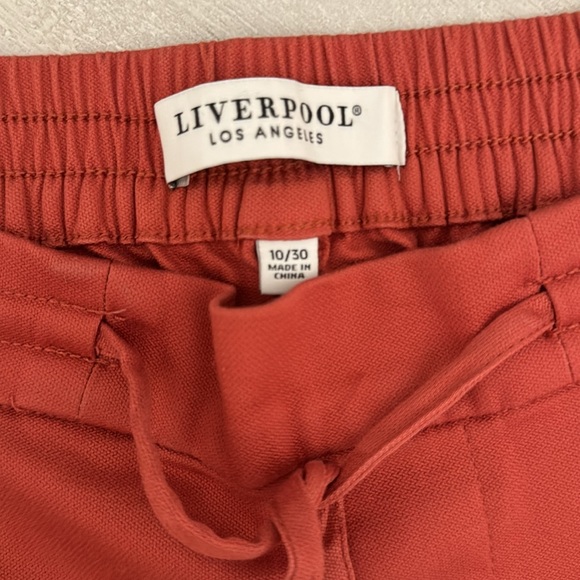 Liverpool Rust Crop Pants size 10/30 - Picture 3 of 6